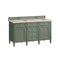 James Martin Vanities Brittany 60in Double Vanity, Smokey Celadon w/ 3 CM Eternal Marfil Top 650-V60D-SC-3EMR - alternate 4